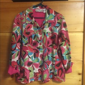 [Sara Studio] jacket blazer floral large